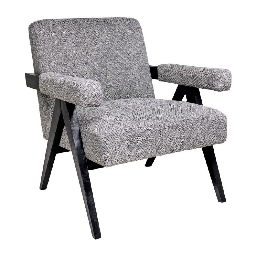 Sagebrook Wood Scandinavian Accent Chair - Gray