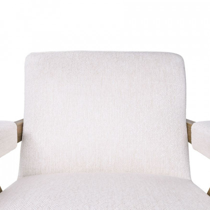 Sagebrook Wood Scandinavian Accent Chair - Ivory