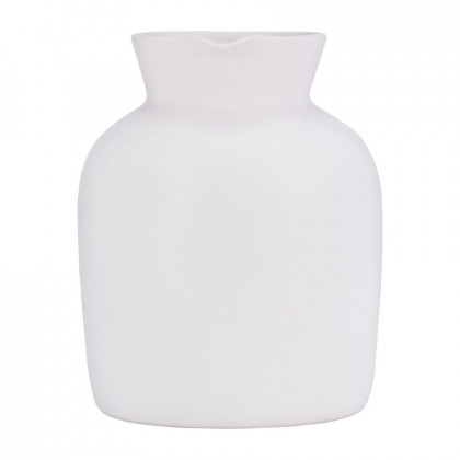 Sagebrook 7" Ceramic Pitcher Vase - White