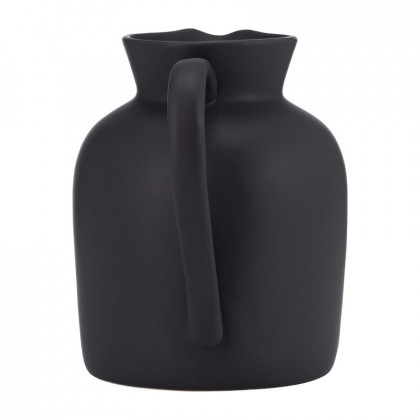 Sagebrook 7" Ceramic Pitcher Vase - Black