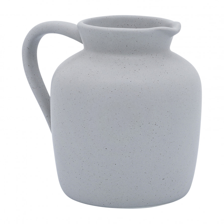 Sagebrook 5" Ceramic Pitcher Vase - Gray