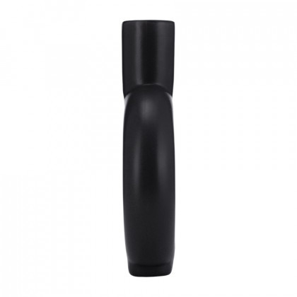 Sagebrook 9" Ceramic Round Cut-out Vase - Black