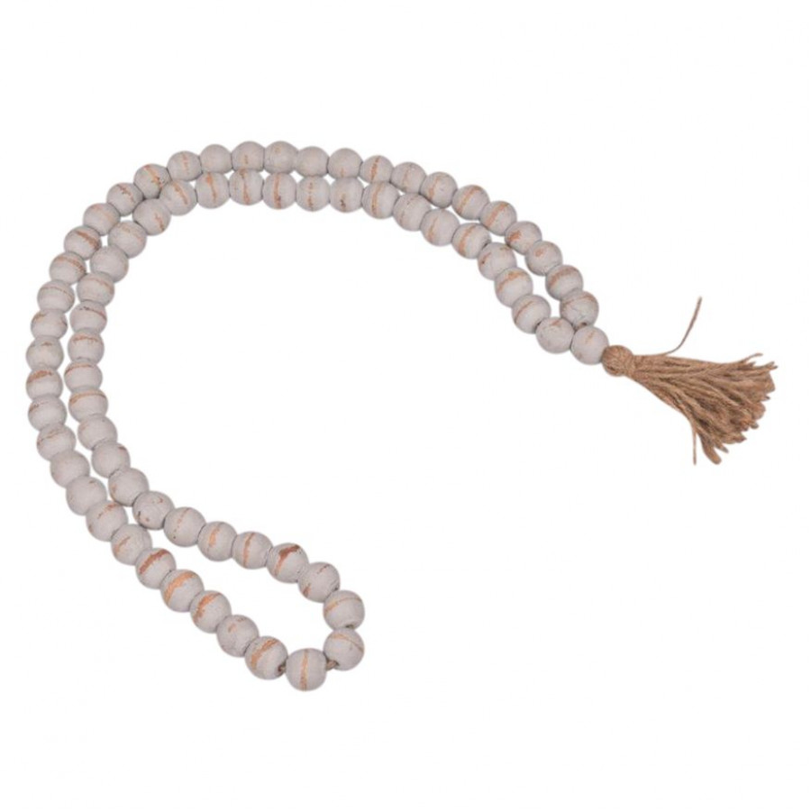 Sagebrook - 1" Wood Double Bead Garland