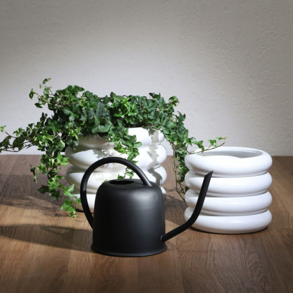 Sagebrook 7" Metal Watering Can - Black