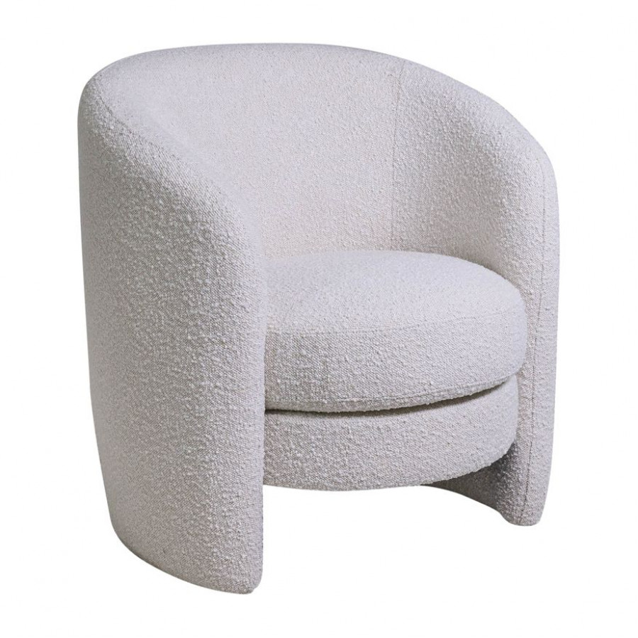 Sagebrook Barrel Arm Chair - Ivory
