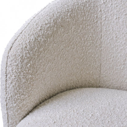 Sagebrook Barrel Arm Chair - Ivory
