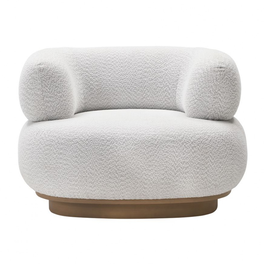 Sagebrook Modern Round-Back Chair - Ivory
