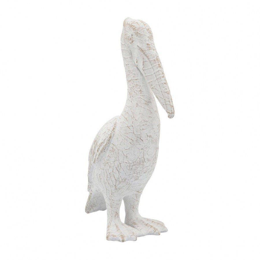 Sagebrook - 14" Ceramic Standing Pelican in White