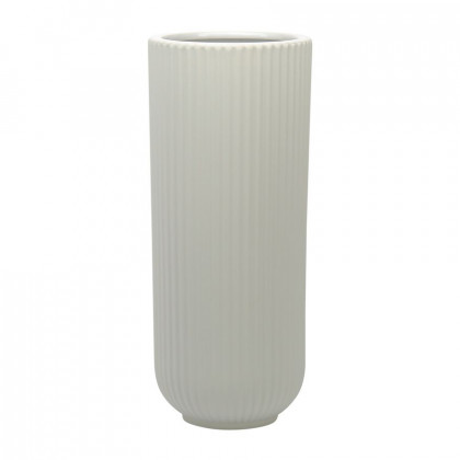 Sagebrook - 7" Ceramic Ridged Vase