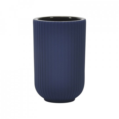Sagebrook - 7" Ceramic Ridged Vase