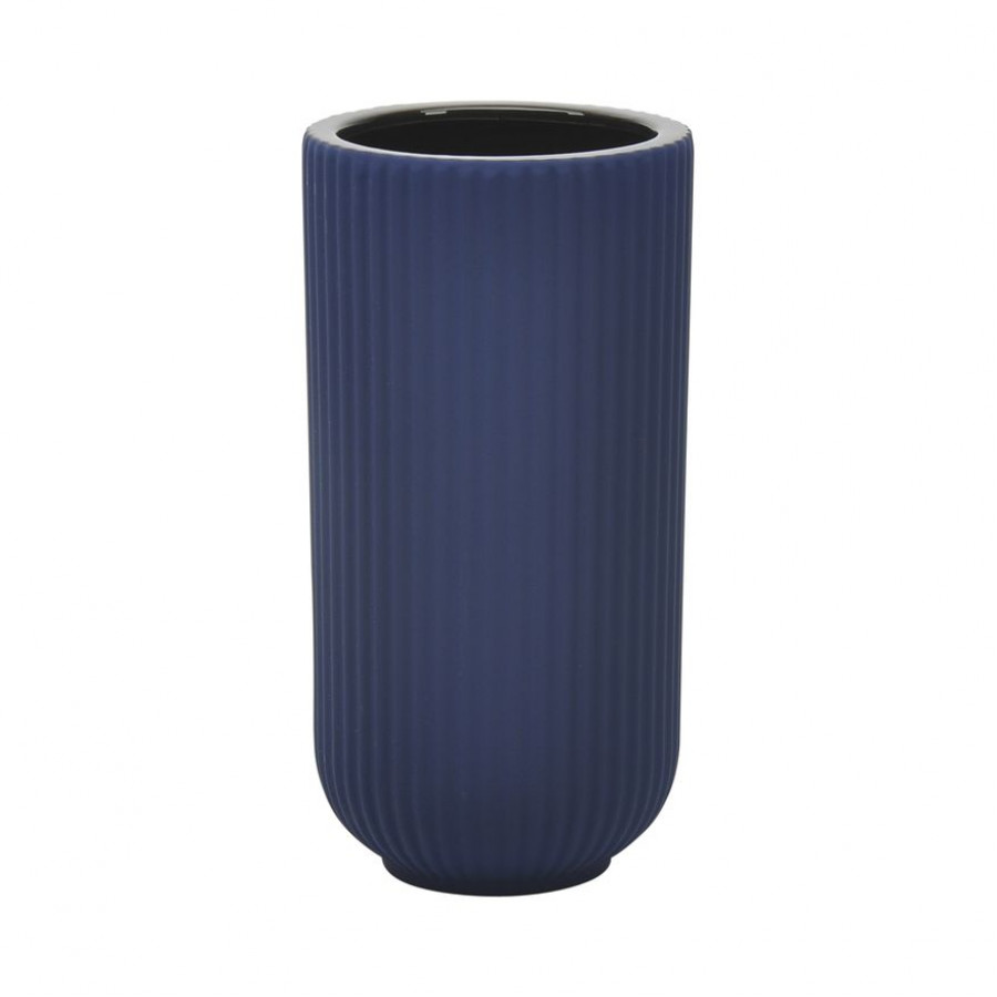Sagebrook - 7" Ceramic Ridged Vase