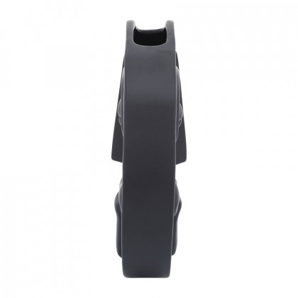 Sagebrook 10" Ceramic Sad Face Vase - Black