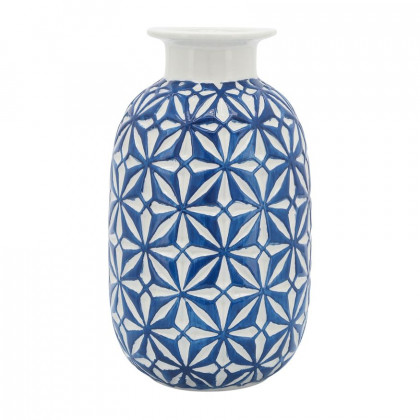 Sagebrook - 7" Ceramic Tribal Vase