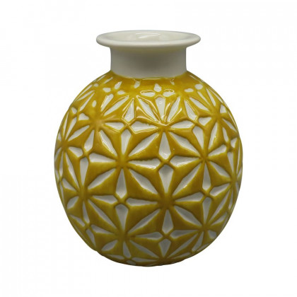 Sagebrook - 7" Ceramic Tribal Vase