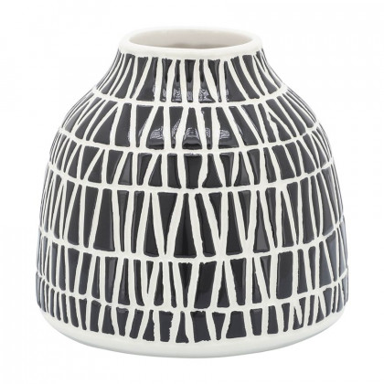 Sagebrook - 7" Ceramic Tribal Vase