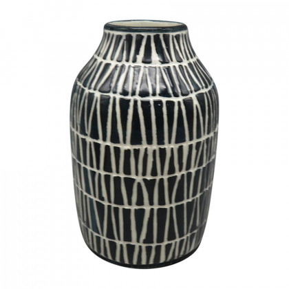 Sagebrook - 7" Ceramic Tribal Vase