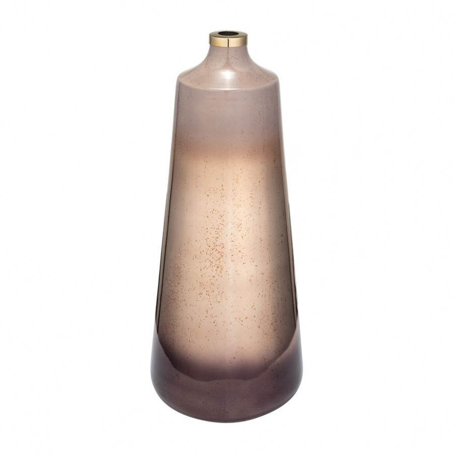Sagebrook - 21" Glass Vase With Ring in Champagne