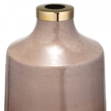 Sagebrook - 21" Glass Vase With Ring in Champagne