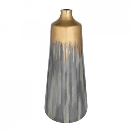 Sagebrook - 21" Glass Vase With Ring in Wickhom Gray