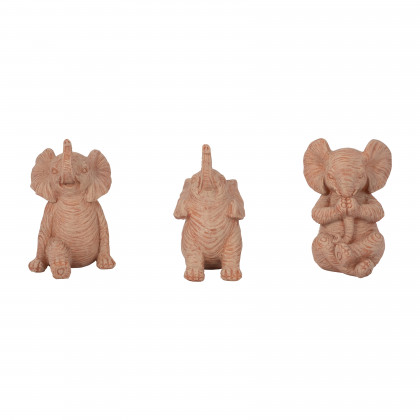 Sagebrook - 9" Ceramic Elephant Decor