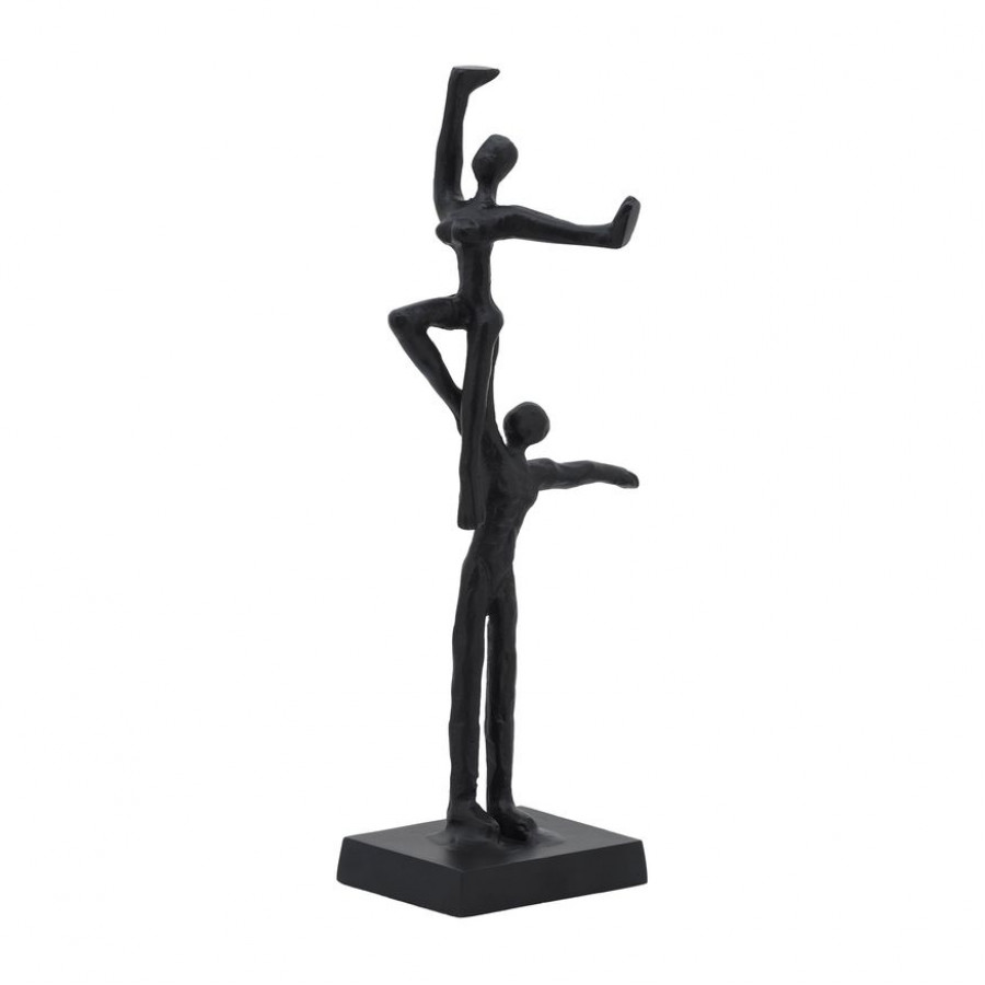 Sagebrook - 14" Metal Dancing Couple in Black