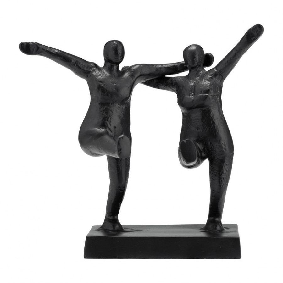 Sagebrook - 9" Metal Couple Swinging Legs in Black