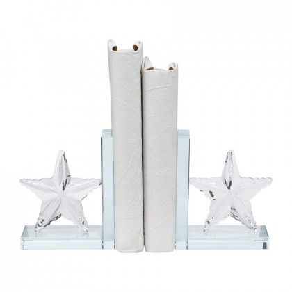 Sagebrook 5" Crystal Star Bookends (Set Of 2)