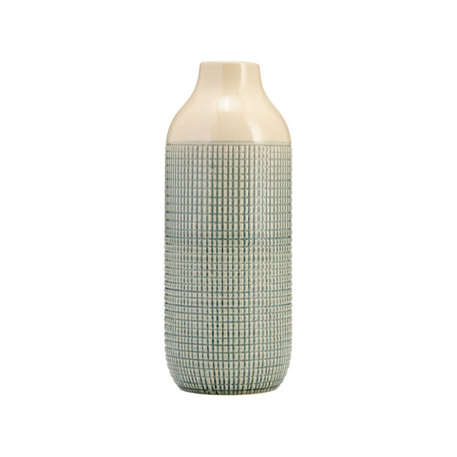 Sagebrook - 12" Ceramic 3-Tone Vase in Light Blue/Green
