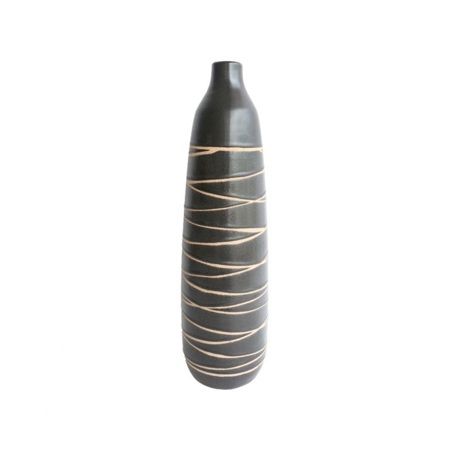Sagebrook - 18" Ceramic Tribal Vase