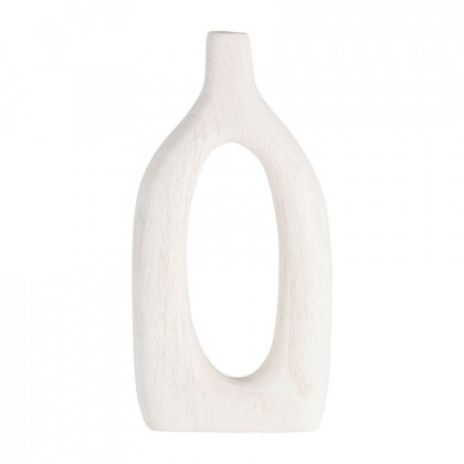 Sagebrook - 14" Wood Cut-out Vase