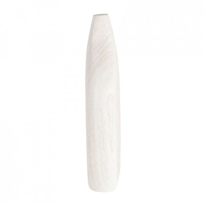 Sagebrook 14" Wood Cut-out Vase - White