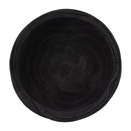 Sagebrook 8" Wood Bowl With Stand - Black