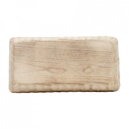 Sagebrook 16" Wood Rectangular Tray - Natural