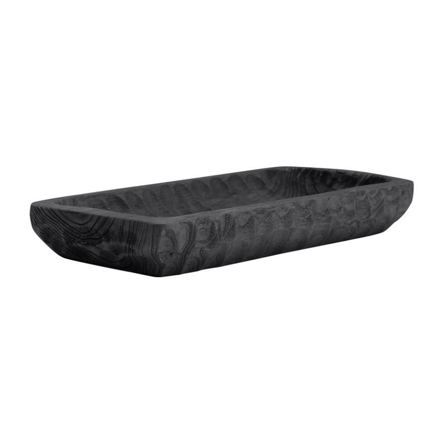 Sagebrook - 16" Wood Rectangular Tray