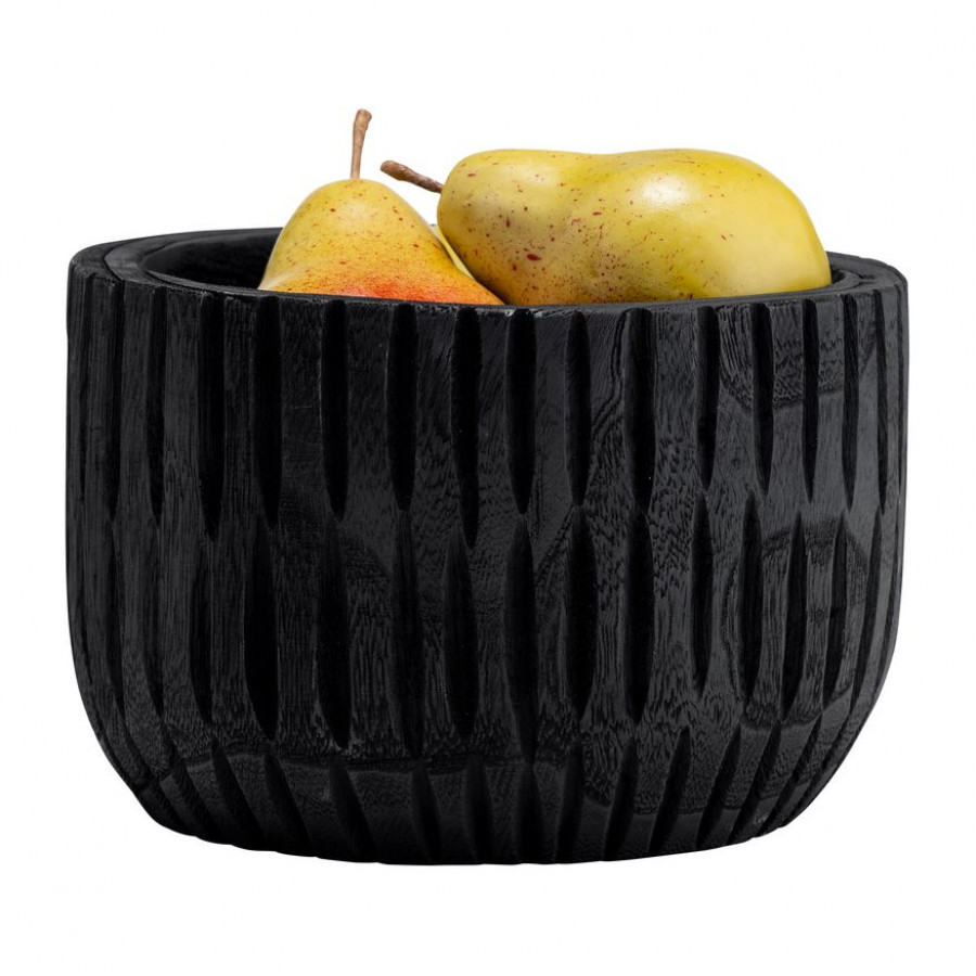 Sagebrook - 8" Wood Ridged Bowl