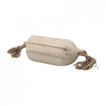 Sagebrook - 15" Wood Tray With Tassels in Natural