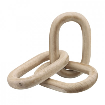 Sagebrook 28" 3 Wooden Links - Natural