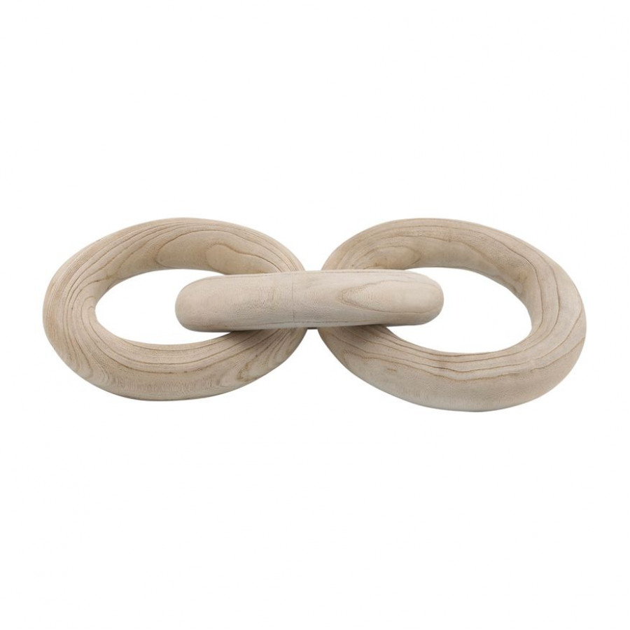 Sagebrook 21" 3 Wooden Rings - Natural