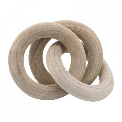 Sagebrook 21" 3 Wooden Rings - Natural