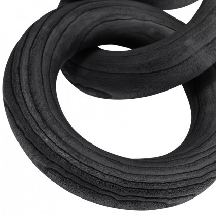 Sagebrook 21" 3 Wooden Rings - Black