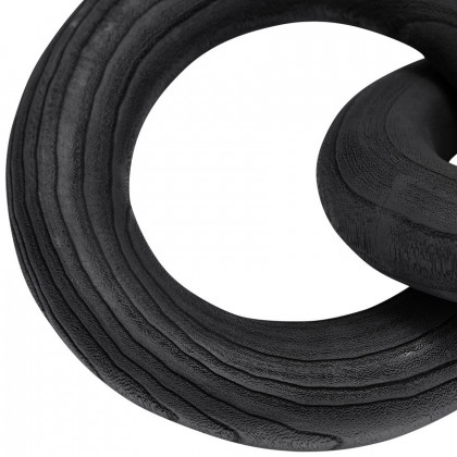 Sagebrook 21" 3 Wooden Rings - Black