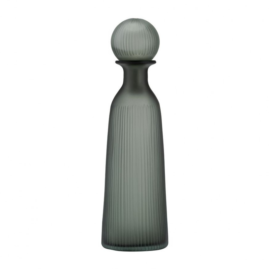 Sagebrook 17" Glass Vase With Lid - Green/Smoke