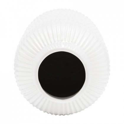 Sagebrook 21" Ceramic Pearl Stripe Vase - White