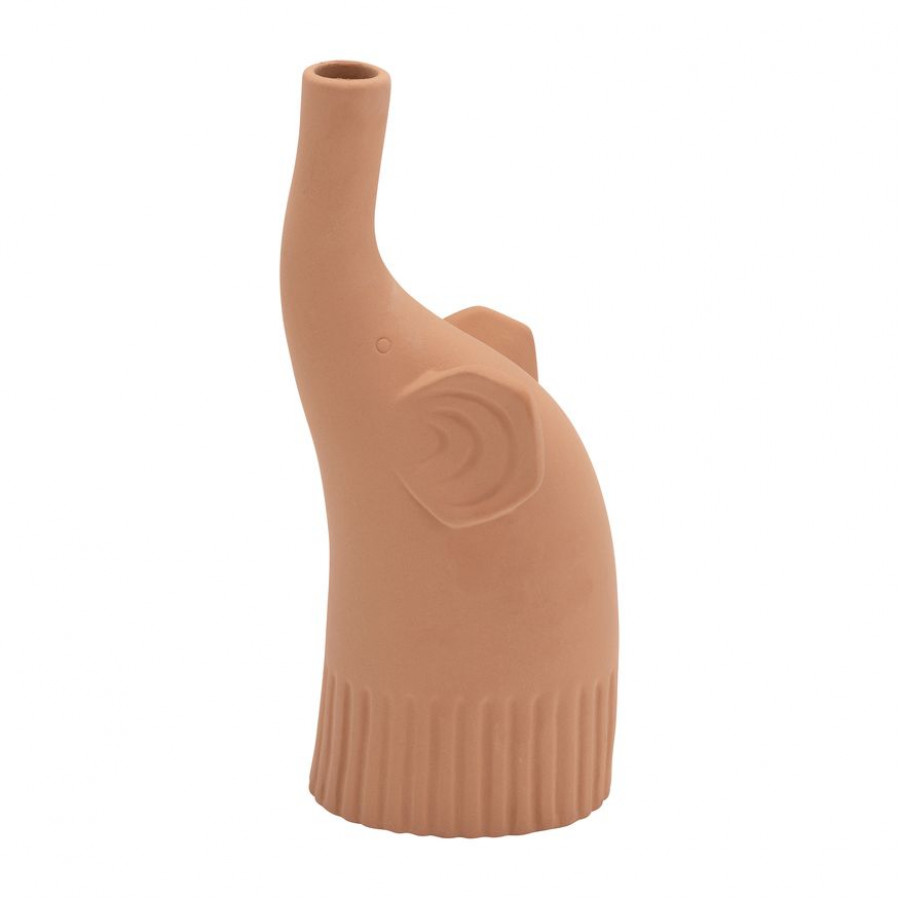 Sagebrook - 12" Ceramic Elephant Decor in Terracota