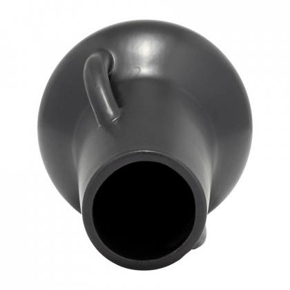 Sagebrook 8" Ceramic Vase With Handles - Black