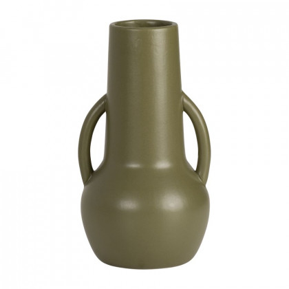 Sagebrook - 7" Ceramic Stripe Oval Vase