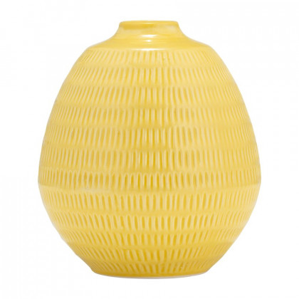 Sagebrook - 7" Ceramic Stripe Oval Vase