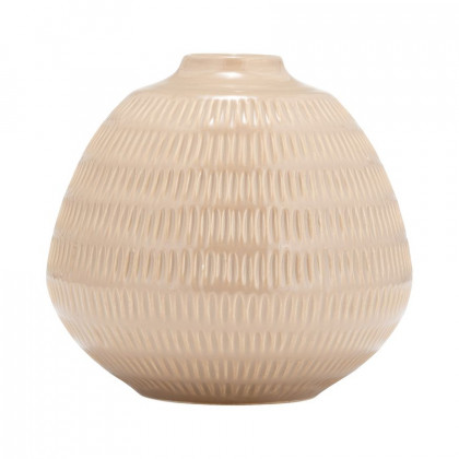 Sagebrook - 6" Ceramic Stripe Oval Vase