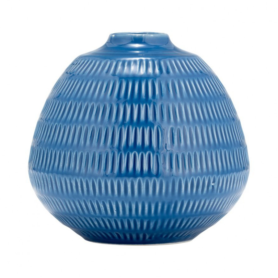 Sagebrook - 6" Ceramic Stripe Oval Vase