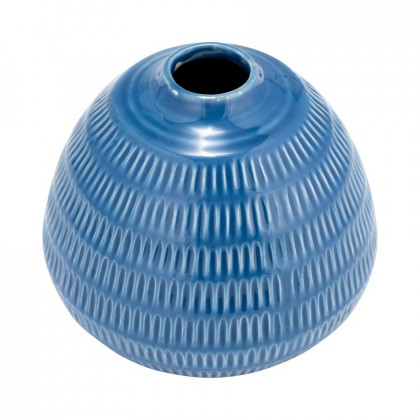 Sagebrook - 6" Ceramic Stripe Oval Vase